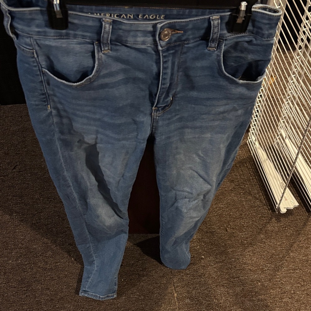 American Eagle Outfitters Women's Medium Blue Skinny Jeans
